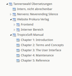 Beispiel-Projektstruktur Freiberufler